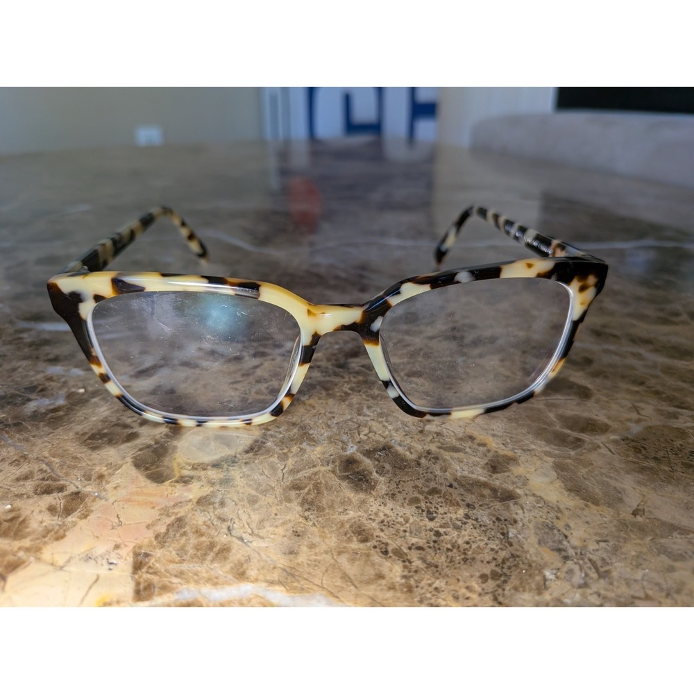 Warby Parker Hughes Marzipan Tortoise Eyeglasses 195 52-17-145